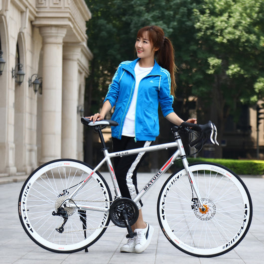 Bicicleta de Ruta Aluminio 21 Velocidades con Frenos de Disco Doble - Image 11