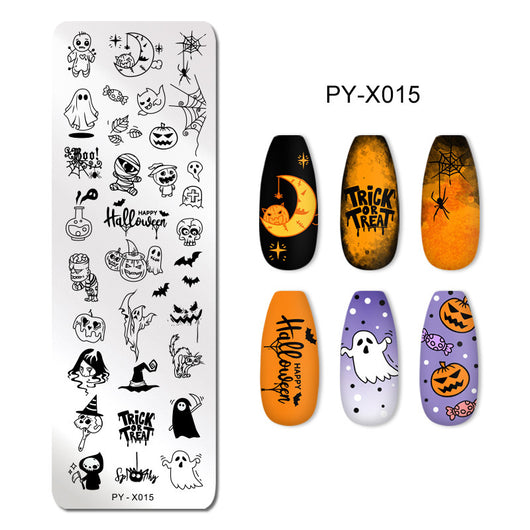 Placa de Acero para Estampado de Uñas con Película Azul - Plantilla de Transferencia - Image 12