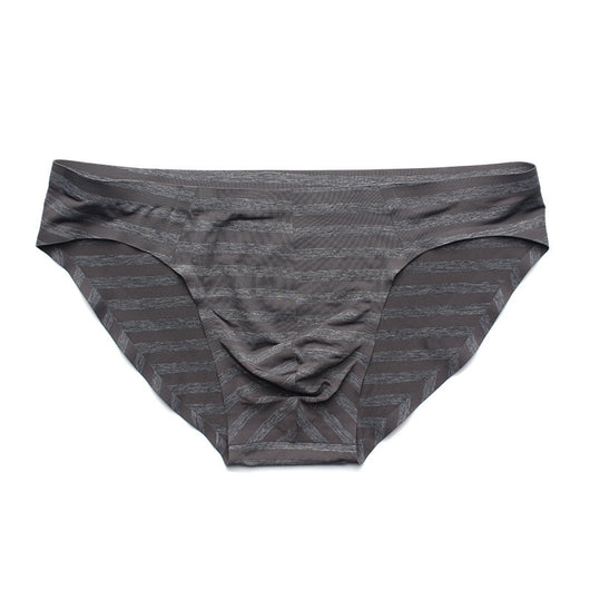 Bóxer Hombre Seamless Ice Silk Rayas Cintura Baja Triángulo - Image 10