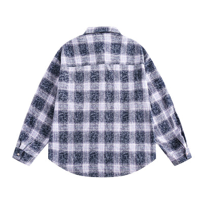 Blusa Holgada con Cuello Solapa y Encaje Plisado - Image 3