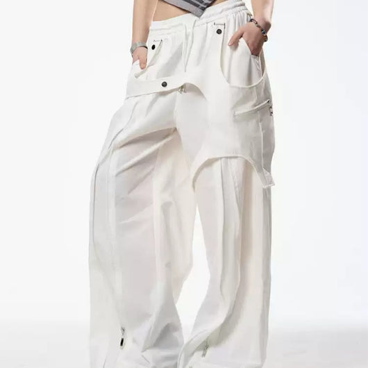Pantalones Casuales con Diseño Patchwork Retro para Mujer - Primavera Verano - Image 7