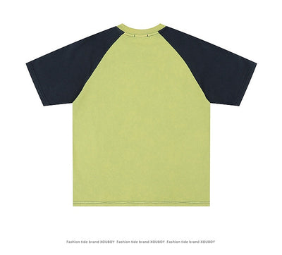 Camiseta Raglan Hip Hop con Estampado de Letras para Hombre - Image 9