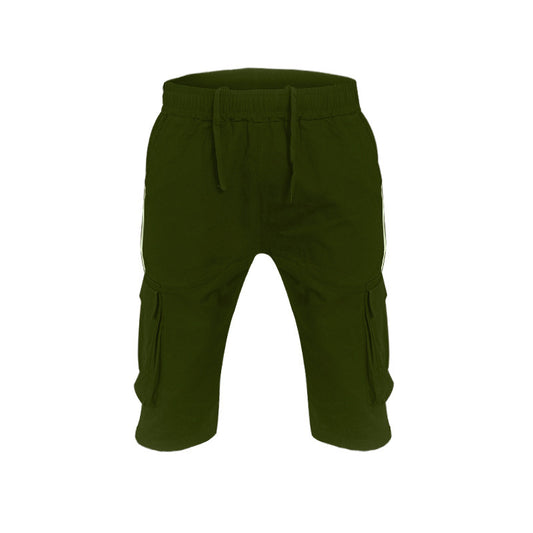 Shorts Hip-hop Casual Cintura Media Rayas Bloques de Color - Image 2
