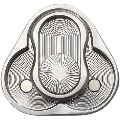 Juguete Antiestrés Giratorio de Acero Inoxidable - Fidget Push Card - Image 3