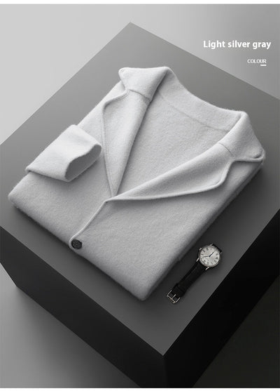 Suéter Saco de Cachemira para Hombre con Cuello Solapa - Tejido Grueso y Cómodo - Image 27