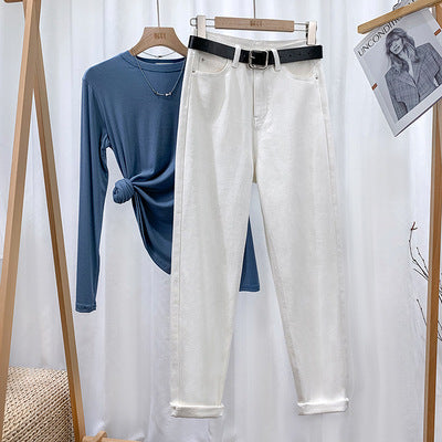 Pantalones Harem Carrot de Mezclilla para Mujer - Image 3