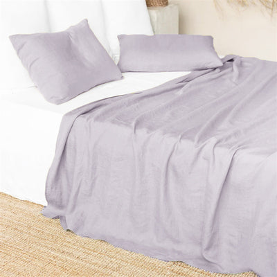 Sábanas de Lino Estilo Nórdico en Colores Sólidos para Cama Individual y Doble - Image 2
