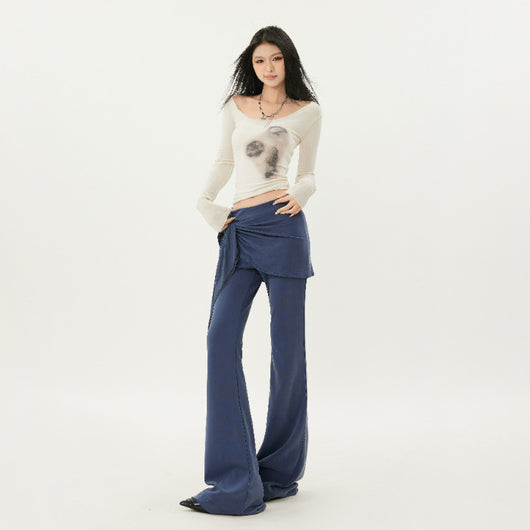 Pantalones Acampanados Cintura Baja Slim Fit - Image 9