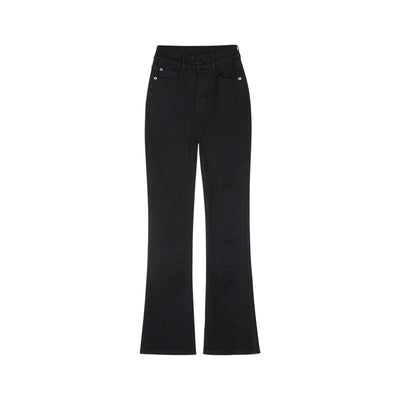 Pantalones Jeans Acampanados Talle Alto Ajustado para Mujer - Image 8