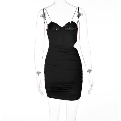 Vestido Envolvente Plisado con Escote Fruncido - Image 9