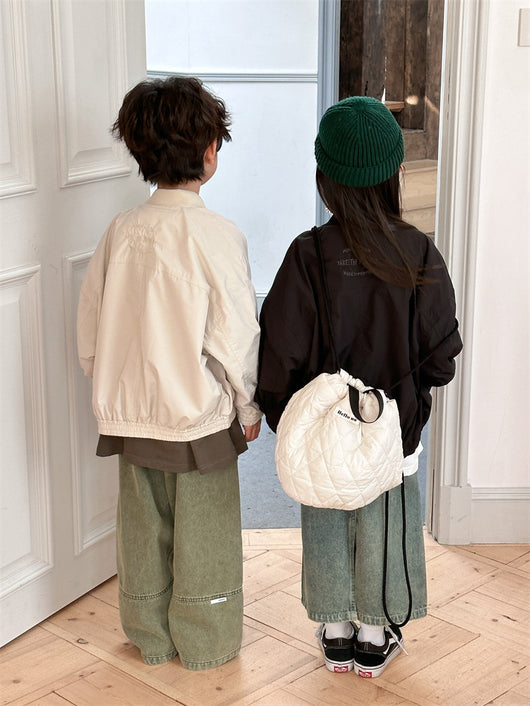 Chaqueta Infantil con Bordado de Letras - Abrigo de Moda para Niños - Image 29