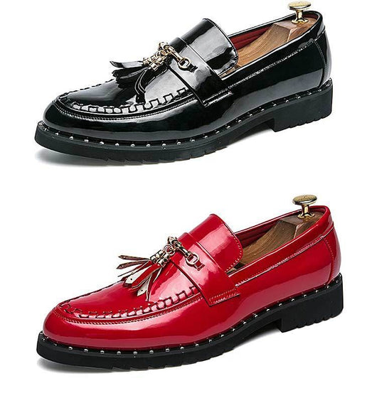Zapatos de Cuero Casual con Punta Afilada - Diseño Moderno Liso - Image 6