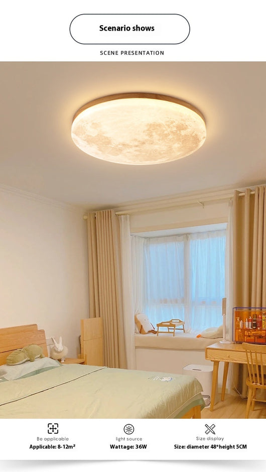 Lámpara LED de Techo Nórdica Moon - Luz Cálida para Dormitorio y Espacios Acogedores - Image 21