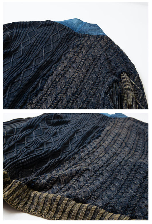 Chamarra Suéter Vintage Lavado Twist para Hombre - Image 8