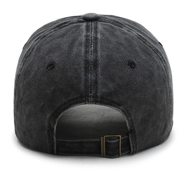 Gorra de Béisbol de Algodón Lavado con Bordado Trap House