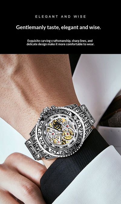 Reloj Automático Luminoso para Hombre - Diseño Vintage Clásico - Image 16