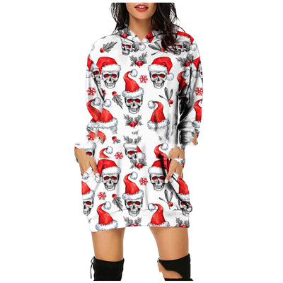 Suéter Navideño con Capucha y Bolsillos para Mujer - Image 7