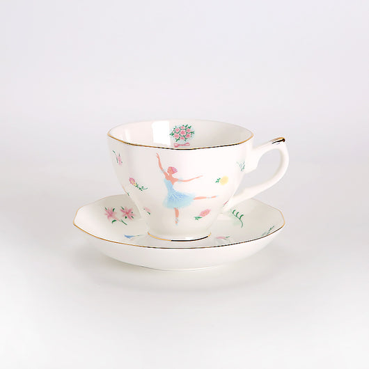 Juego de Té en Porcelana Bone China Británica con Tazas y Platos - Image 4