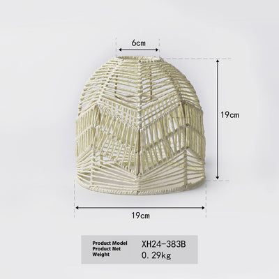 Lámpara Colgante Tejida a Mano con Cordón de Papel - Diseño Artesanal Creativo - Image 6