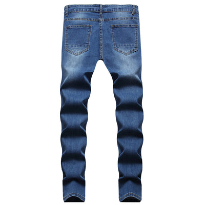 Pantalones Vaqueros Slim Fit Blancos Rotos para Hombre - Diseño Moderno Mate - Image 19