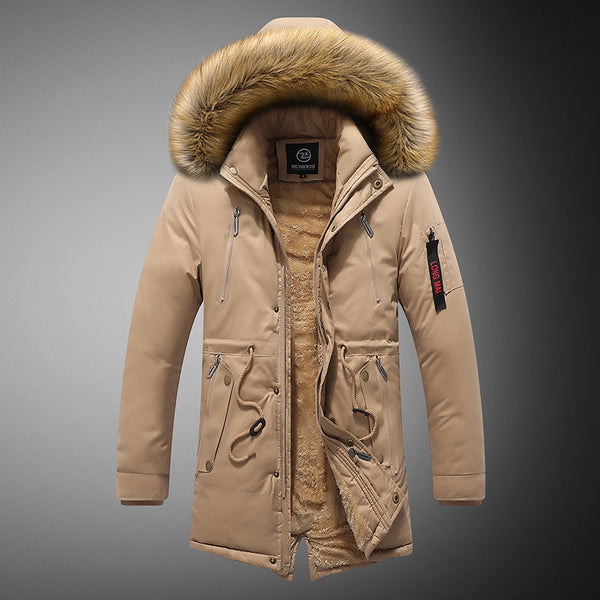 Chaqueta Casual Mediana con Capucha y Forro Polar