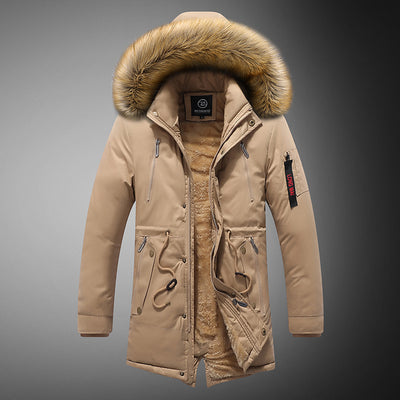 Chaqueta Casual Mediana con Capucha y Forro Polar