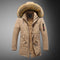 Chaqueta Casual Mediana con Capucha y Forro Polar