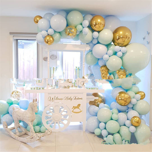 Guirnalda de Globos Macarrón Oro Rosado con Confeti para Bodas y Fiestas - Image 2
