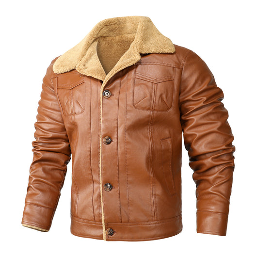 Chaqueta de Cuero para Hombre Casual Elegante Ajuste Moderno - Image 5