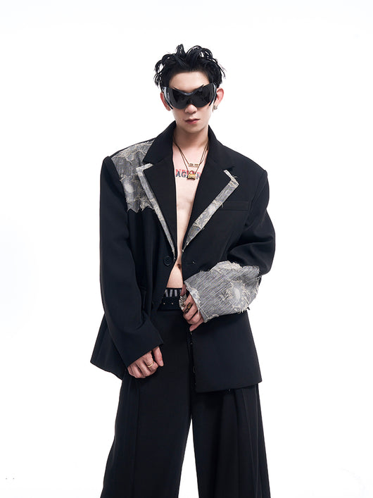 Blazer de Hombre con Pespunte de Encaje - Image 5