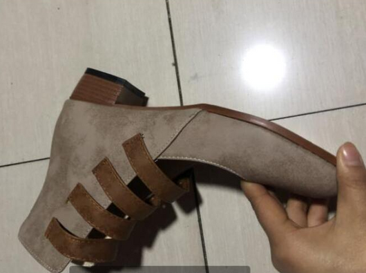 Zapatos Retro de Tacón Alto con Punta Redonda - Tallas Grandes - Image 4
