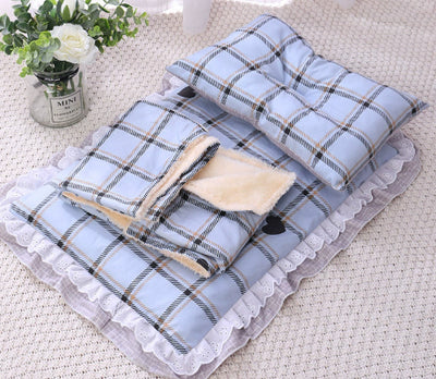 Cama Acolchada Tres Piezas para Gatos y Perros - Colchoneta de Algodón Premium - Image 8