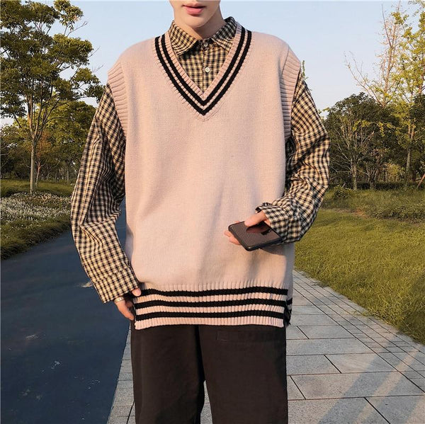 Chaleco Suelto sin Mangas Estilo Coreano para Otoño e Invierno