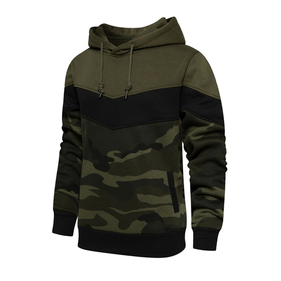 Camiseta Combinada de Colores para Hombre - Estilo Europeo y Americano