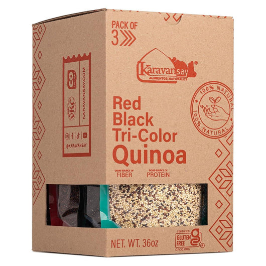 Tripack de Quinuas Karavansay – Negra, Roja y Tricolor - Tekeno