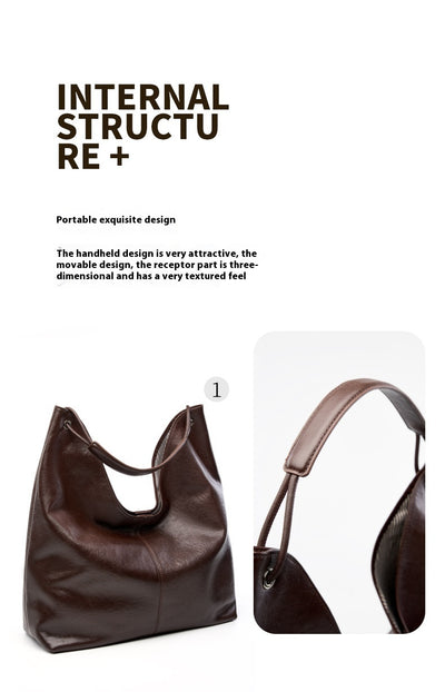 Bolso Tote Grande de Cuero Curtido Vegetal con Textura - Image 12