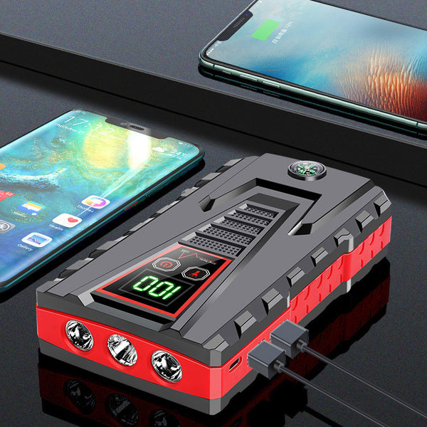 Arrancador de Emergencia Portátil 12V - Batería de Alta Capacidad para Vehículos