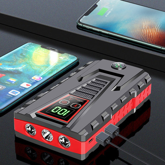 Arrancador de Emergencia Portátil 12V - Batería de Alta Capacidad para Vehículos