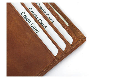 Billetera Bifold de Cuero Retro para Hombre con Protección RFID - Image 14