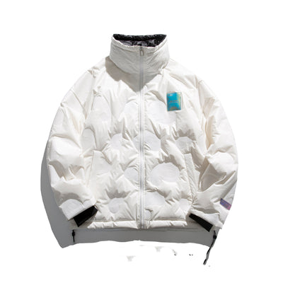 Chaqueta Acolchada Hombre Estilo Hip Hop Suelta Plisada Ligera - Image 5