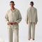 Pijama Masculino Gaze Tecida Primavera Outono Leve e Confortável