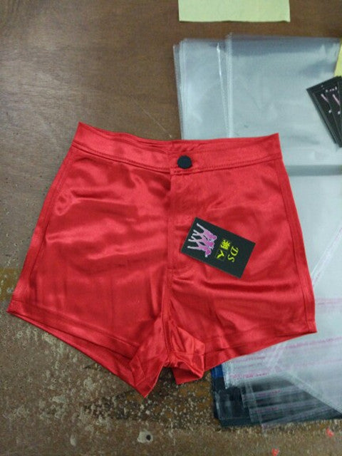 Shorts Retro de Cintura Alta con Bolsa Lateral para Cantantes - Image 33