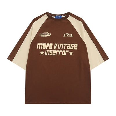 Camiseta de Hombre con Parches de Letras - Image 2