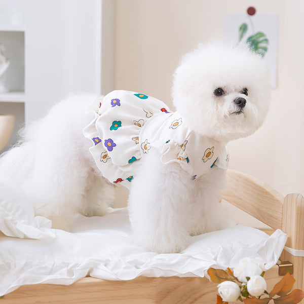 Vestido Ligero para Perros con Estampado Floral Adorable