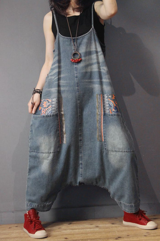 Overol Denim Suelto Estilo Moderno para Mujer - Image 2