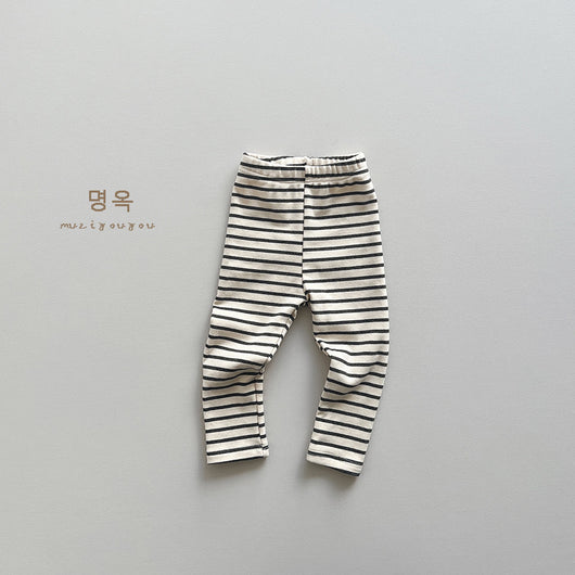 Leggings Infantiles a Rayas - Pantalones Ajustados Cómodos para Niños - Image 9