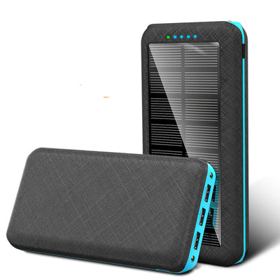 Cargador Solar Inalámbrico Qi Portátil con 3 Puertos USB - Compatible con iPhone, Samsung y Xiaomi