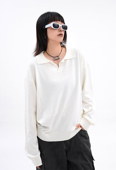 Polo Boutique de Manga Larga con Solapa para Hombre y Mujer - Otoño e Invierno - Image 19