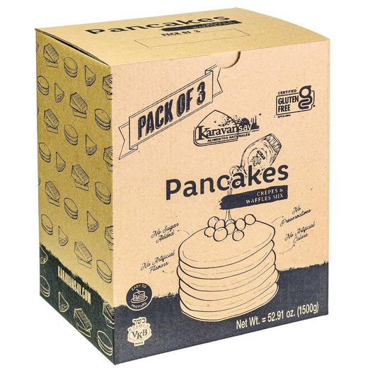 Tripack de Premezclas Karavansay – Pancakes, Crepes y Waffles Sabor Natural - Tekeno