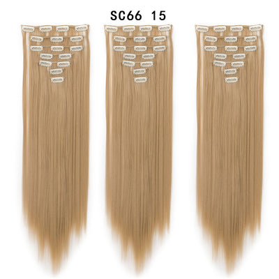 Set de Extensiones de Cabello con 16 Clips - Peluca de Fibra Sintética Premium - Image 14